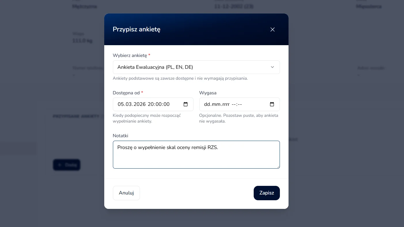 Place for an app screenshot
